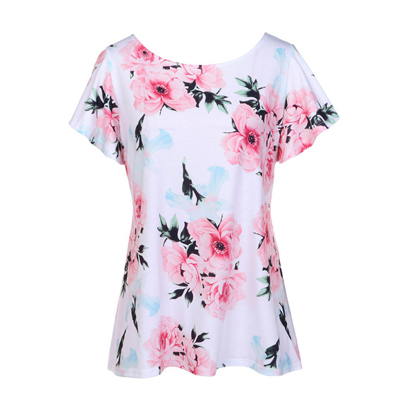 White Floral Blouse - Picture 5 of 7